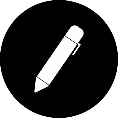  Kalem Vektörü Kabartma Simgesi Tasarımı