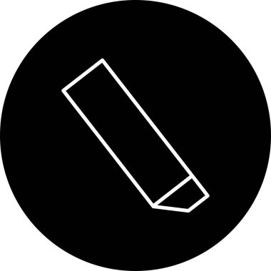 Silgi Vektör Satırı Ters Simge Tasarımı 