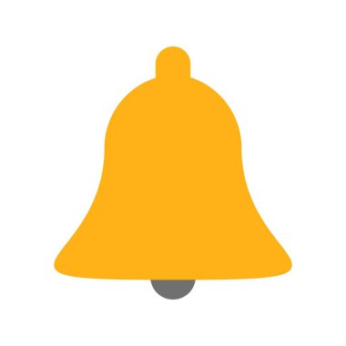  Çan Vektörü Düz Simge Tasarımı
