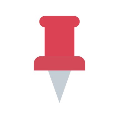 Kağıt Pimleri Vektör Düz Simge Tasarımı