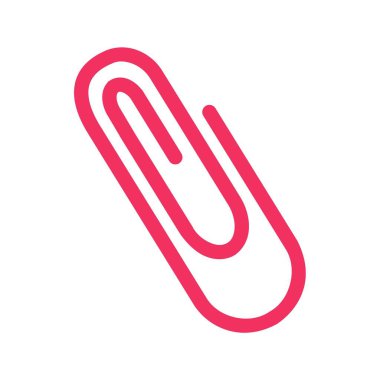  Kağıt Kıskacı Vektörü Düz Simge Tasarımı