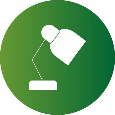 Lamba Vektörü Kabartma Çemberi Gradyan Simgesi Tasarımı 