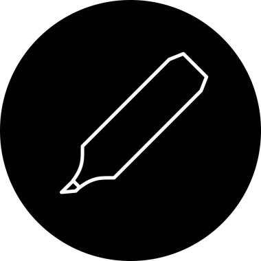  Yüksek Işık Vektör Satırı Ters Simge Tasarımı