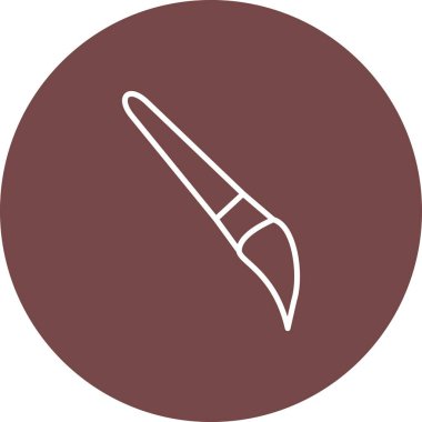  Fırça Çizgisi Çoklu Renkli Simge Tasarımı 