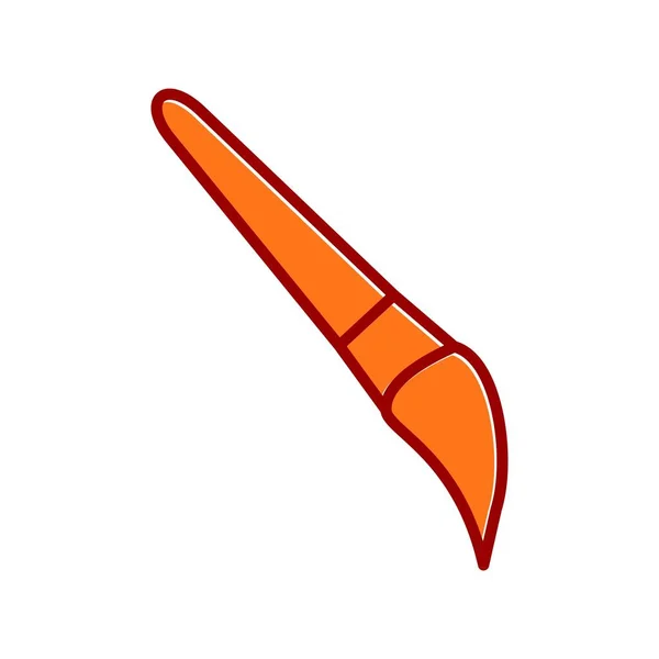 Paint Brush Vector Filled Slipped Icon Design — Stock Vector