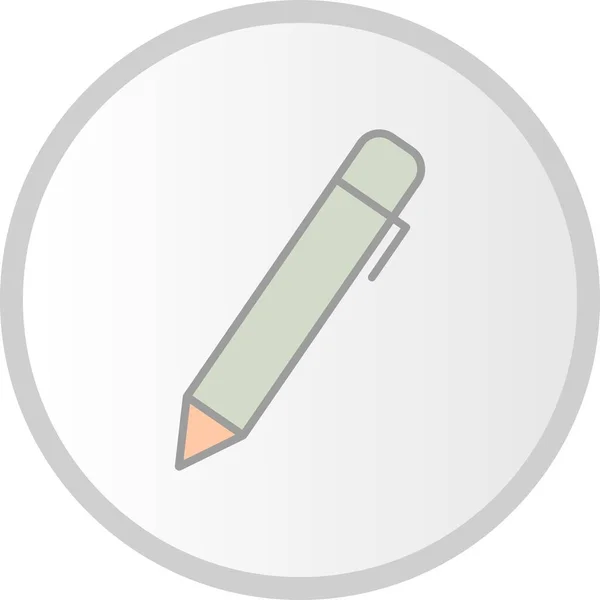 Pen Vector Filled Circle Icon Design — Stockvektor