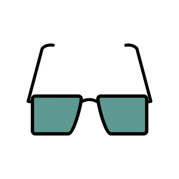 Okulary Vector Line Wypełnione Projekt Ikony — Wektor stockowy