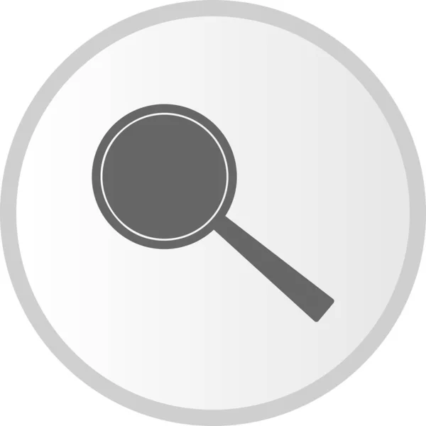 Magnifier Vector Glyph Circle Icon Design — Vetor de Stock