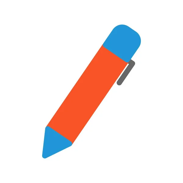 Ontwerp Van Pen Vector Flat Icon — Stockvector