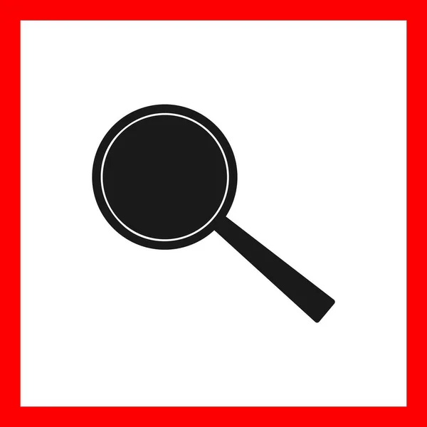 Magnifier Vector Glyph Sign Icon Design — Stock Vector