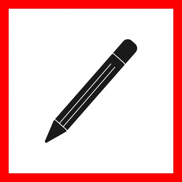 Ołówki Vector Glyph Sign Icon Design — Wektor stockowy