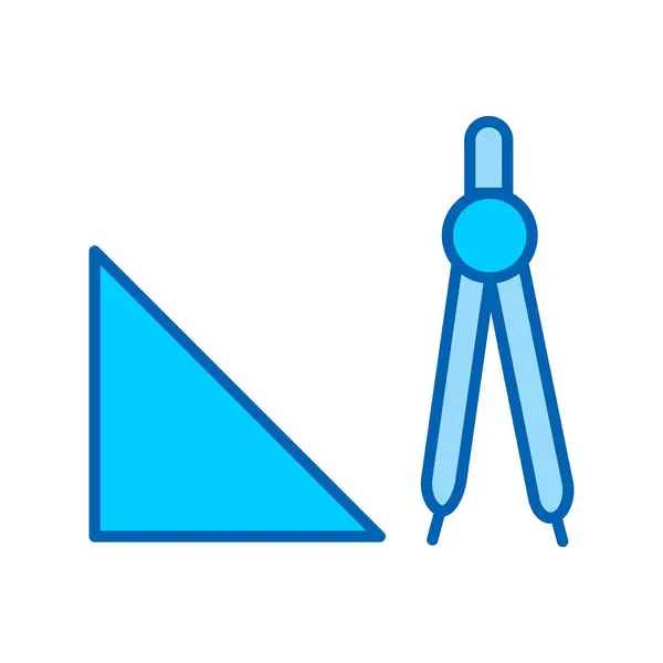 Γεωμετρία Διάνυσμα Μπλε Τόνος Σχεδίαση Εικονιδίων — Διανυσματικό Αρχείο