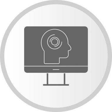  Çevrimiçi Psikoloji Kabartma Çemberi Simge Tasarımı