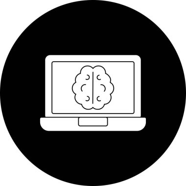 Çevrimiçi Denetim Glyph Ters Simge Tasarımı