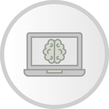 Çevrimiçi Denetim Satırı Dolu Çember Simgesi Tasarımı