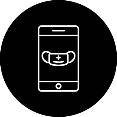 Tıbbi Yardım Satırı Tersine Çevrilmiş Simge Tasarımı