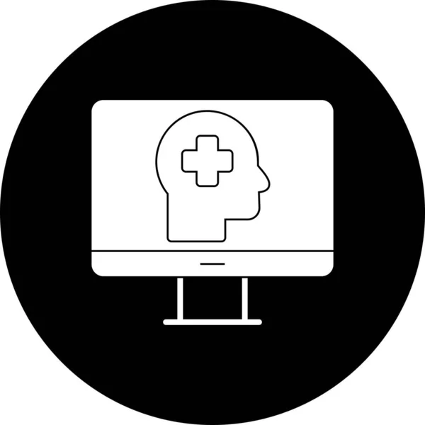 Онлайн Дизайн Медицинских Инвертированных Икон — стоковый вектор