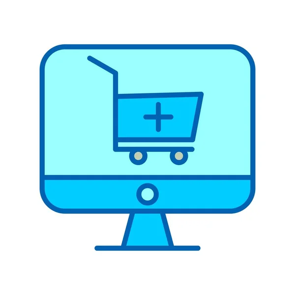 Linha Farmácia Eletrônica Bluetone Icon Desig —  Vetores de Stock