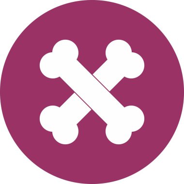 Kemik Vektörü Kabartma Çemberi Çoklu Renk Simgesi Tasarımı