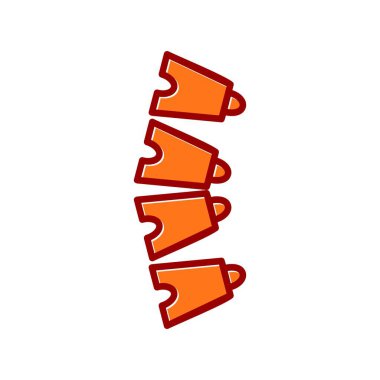  Sırt Kemikleri Vektör Doldurulmuş Kaymış Simge Tasarımı 