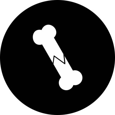  Kırık kemik taşıyıcı kabartma Ters Simge Tasarımı 