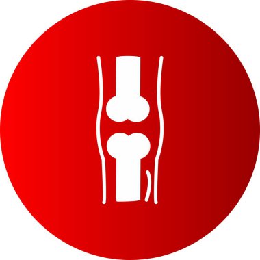 Bacak Vektörü Çember Gradyan Simgesi Tasarımı