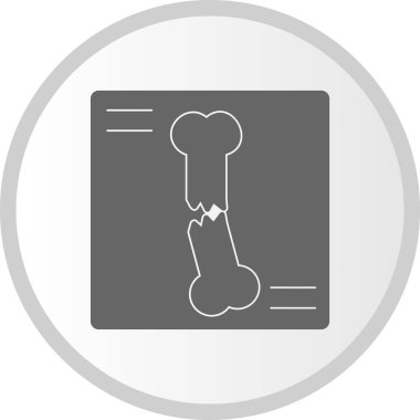 Xray ortak Vektör Kabartma Çemberi Simge Tasarımı