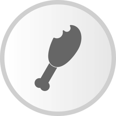  Tavuk budu Vektör Kabartma Çemberi Simge Tasarımı