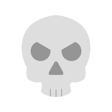  Kurukafa Vektörü Düz Simge Tasarımı