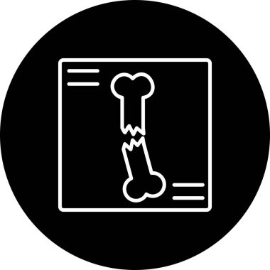 Xray ortak Vektör Satırı Ters Simge Tasarımı 