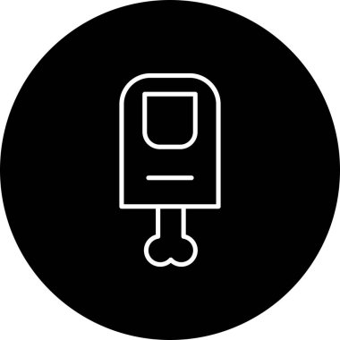  Başparmak kemiği Vektör Satırı Ters Simge Tasarımı 