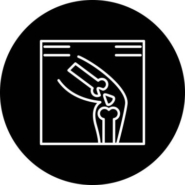 Diz ortak Vektör Satırı Ters Simge Tasarımı 