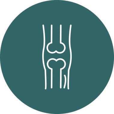Bacak Vektör Satırı Çok Renkli Simge Tasarımı 