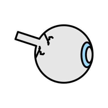  Simge Tasarımı Doldurulmuş Göz Topu Vektör Satırı