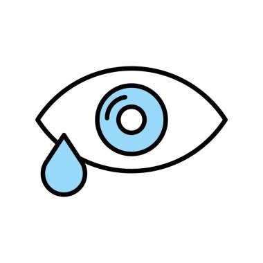 Simge Tasarımı Doldurulmuş Ophthalmogy Vektör Satırı