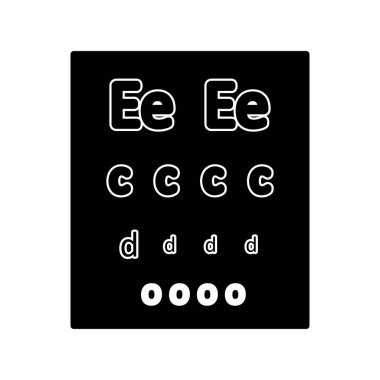  Göz Deneme Tahtası Vektör Sembol Tasarımı