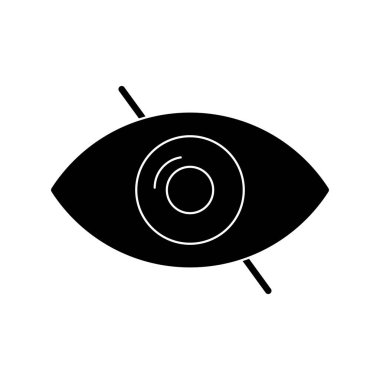  Körlük Göz Vektörü Kabartma Simgesi Tasarımı
