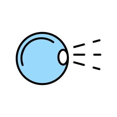 Simge Tasarımı Doldurulmuş Göz Görüntüsü Vektör Satırı