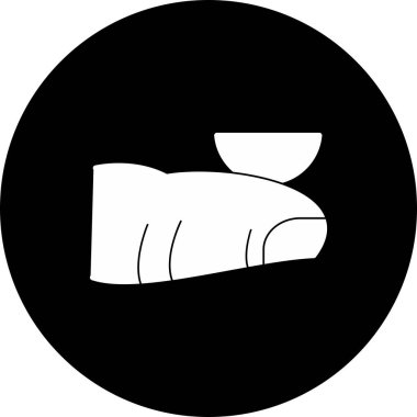 Göz Lens Vektör Kabartması Ters Simge Tasarımı