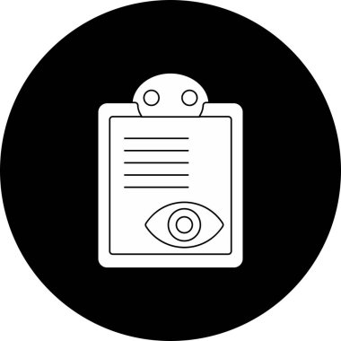 Vision Pano Vektör Kabartması Ters Döndürülmüş Simge Tasarımı