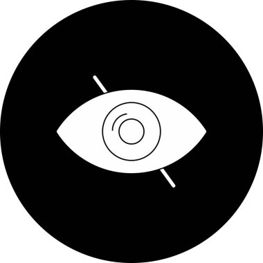 Körlük Gözü Vektör Kabartması Ters Döndürülmüş Simge Tasarımı