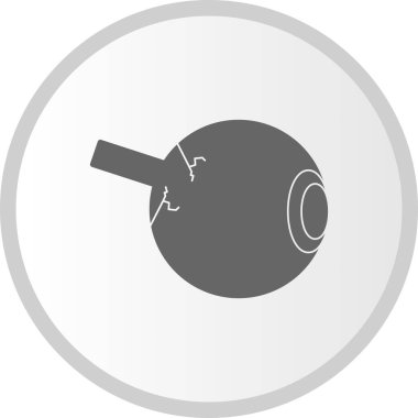 Göz Topu Vektörü Kabartma Çemberi Simge Tasarımı