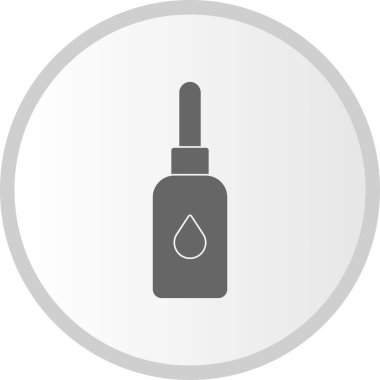 Göz Damlaları Şişe Vektörü Kabartma Çemberi Simge Tasarımı