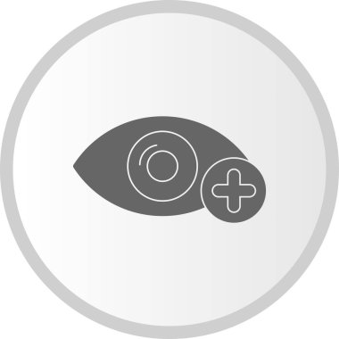 Göz Koruma Vektörü Kabartma Çemberi Simge Tasarımı