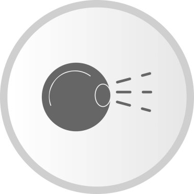 Göz Görme Vektörü Kabartma Çemberi Simge Tasarımı