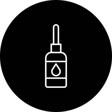  Göz Damlaları Şişe Vektör Satırı Ters Simge Tasarımı