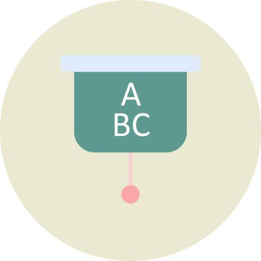 Göz Testi Vektörü Düz Çember Simge Tasarımı