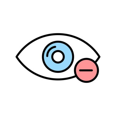 Simge Tasarımı Doldurulmuş Göz Vektör Satırını Küçült