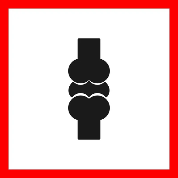 Joint Vecteur Glyphe Signe Icône Conception — Image vectorielle