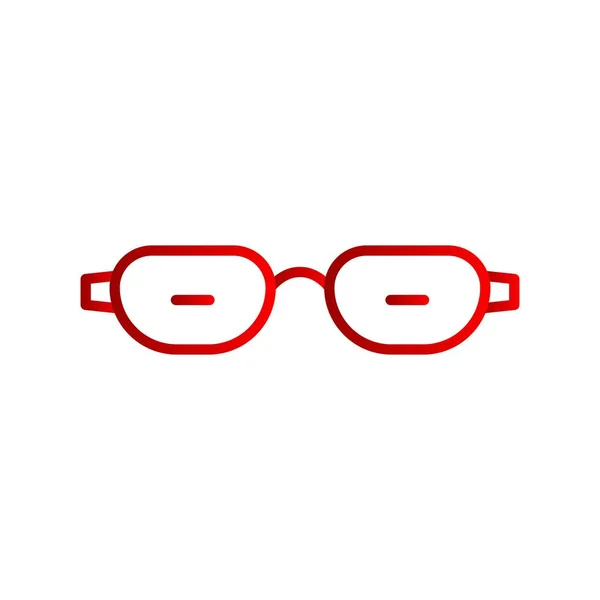 Glasses Vector Line Gradient Icon Desig — Stock Vector